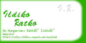 ildiko ratko business card